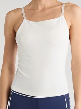 Yogalicious Apron Neck Tank Size Small - White Dove